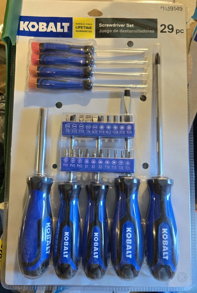 Kobalt Screwdrivers 29-Pieces Plastic Handle Magnetic Assorted Screwdriver Set - Image 1 of 1