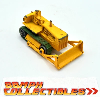 Very Nice Matchbox #18 Caterpillar Bulldozer Original Rollers Lesney England - Image 1 of 4