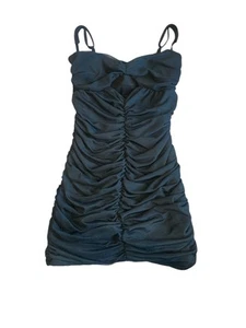 Cheryl Creations Kids Girl’s Black Ruched Cutout Bodycon Dress L(16) - Picture 1 of 4