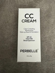 Perbelle CC Cream Color Correcting Moisturizing Base Foundation SPF 43 ~ 1.05oz - Picture 1 of 5