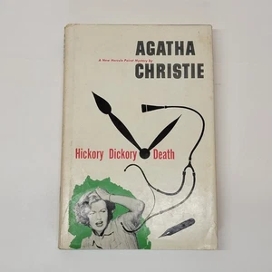 Agatha Christie 1955 Hickory Dickory Death hardcover book Dust Jacket Red Badge - Imagen 1 de 19