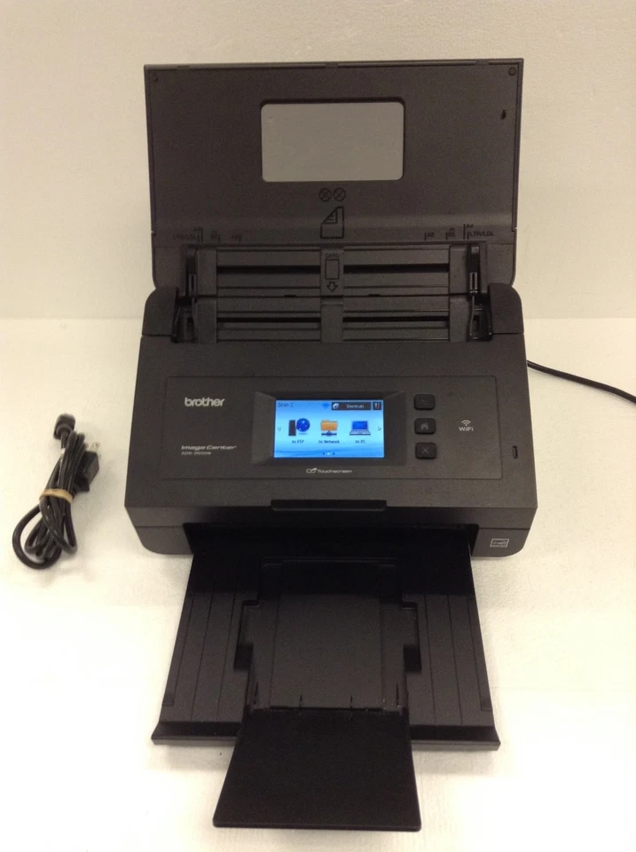 Brother ADS-2500W Wireless Document Scanner w/ADF & Touchscreen 9K Scans WORKING - Image 1 of 4