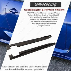 CF GR86 ZN8 BRZ ZD8 KK KRZD8RR faldón lateral bajo borda para 21-25 Toyota Subaru - Imagen 1 de 10