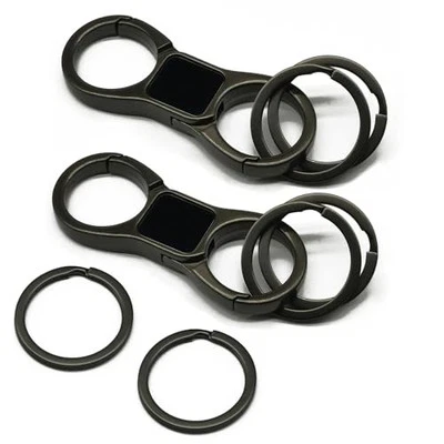 Llavero Doble Llavero Clip Liberación Rápida (2 Llaveros Extra y Llavero Paquete de 2 Foto 1 de 4