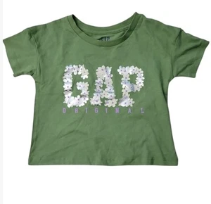 GAP Kids Girl's Short Sleeve Pullover Cotton Tee T-Shirt Green XL (14/16) - Picture 1 of 4