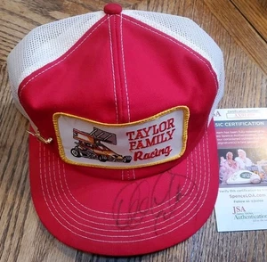 NICE Vintage Autographed Dale Earnhardt Sr Hat Cap JSA Nascar Taylor Family - Picture 1 of 7