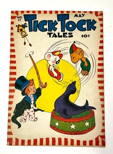 Golden Age: Tick Tock Tales #17 (1947) F/VF Koko Kola, animales divertidos, ¡BONITO! - Imagen 1 de 9