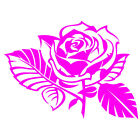Graphic Rose Vinyl Decal Car Truck Window Tumbler Laptop Tablet Any Flat Surface