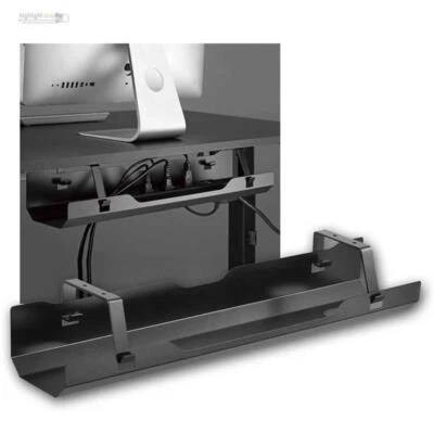 Schreibtisch-Kabelmanagement, 60cm Schiene, Unter-Tisch-Steckdosen-Kabel-Ablage - Bild 1 von 4