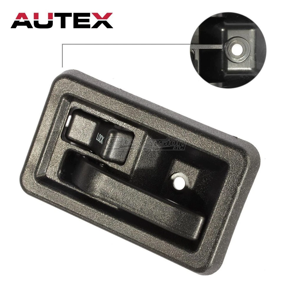 Black Interior Front Left Driver Side Inner Door Handle for TJ 1997-2004 - Image 1 of 4