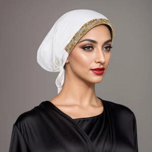 Cappelli modal donna musulmana cofano cancro chemio perdita capelli berretto islamico arabo indiano - Foto 1 di 9