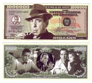 ONE MILLION DOLLARS HUMPHREY BOGART - Picture 1 of 1