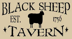  Plantilla de taberna de ovejas negras 10655 J ~11"x20" plantilla reutilizable para pintar letreros - Imagen 1 de 1