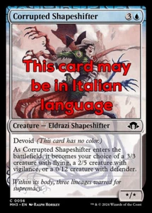 MTG CORRUPTED SHAPESHIFTER FOIL EXC - POLIMORFO CORROTTO 56 - MH3 - MAGIC - Picture 1 of 1