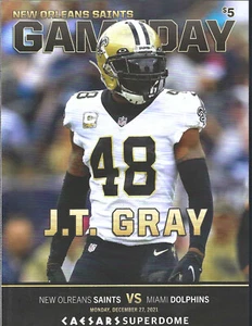 2021 Dolphins at New Orleans Saints NFL Game Program 12/27/21 - Picture 1 of 1