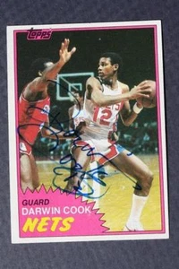 New Jersey Nets star Darwin Cook signed autographed 1981-82 Topps card VINTAGE-- - Picture 1 of 1