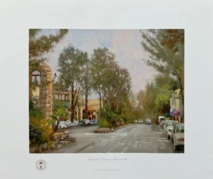 Thomas Kinkade CARMEL OCEAN AVE II Hand Signed L/E Lithograph 8" x 10" - Picture 1 of 9