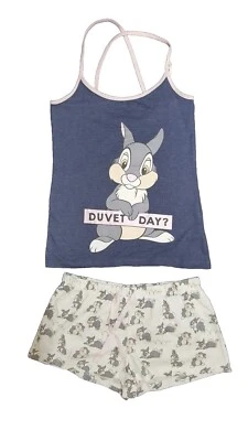 Disney Primark Damas Thumper Cami Chaleco Y Pijama Corto Conjunto PJS Ropa de Noche Regalo Foto 1 de 3