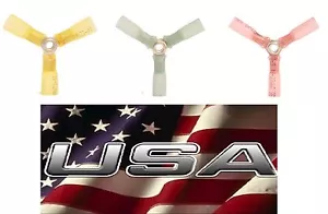 (30 PK) 3 WAY BUTT CONNECTOR 10-12 14-16 18-22 AWG 3M Heat Shrink Made in USA - Picture 1 of 1