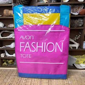 Vintage 90er Jahre Colorblock Mode Tragetasche groß mit kleiner Reißverschlusstasche Strandtasche - Bild 1 von 9