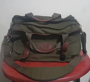 CARHARTT Messenger Laptop Computer PC Bag CrossBody Shoulder Bag Leather Accents - Picture 1 of 9