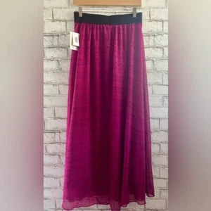 NEW!!! LulaRoe Lucy Pink Flamingo Print Skirt Size Small Floor Length - Picture 1 of 8