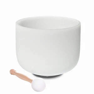 TRAYAYA 528Hz Solfeggio Frequency Quartz Crystal Singing Bowl Root Chakra 8'' - Picture 1 of 6