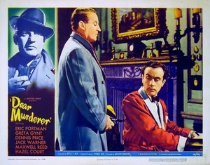 DEAR MURDERER 1947 Eric Portman, Greta Gynt, Hazel Court 4 LOBBY CARDS - Foto 1 di 4