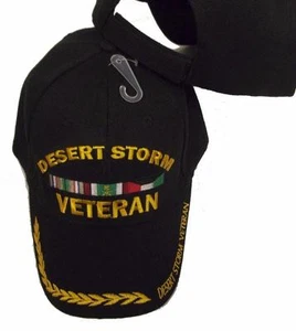 NEU DESERT STORM WAR VETERAN SCHWARZ BASEBALL STIL BESTICKTE MÜTZE US USA Kappe A38 - Bild 1 von 2