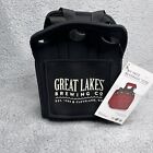 Great Lakes Brewing 6-Pack Tote Beer Carrier Cooler Cleveland Ohio Black New NWT
