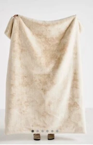 NEW ANTHROPOLOGIE SOPHIE THROW BLANKET FAUX FUR LUXE PLUSH DESIGN DECOR 60”X70” - Picture 1 of 21