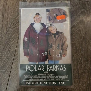 ADULT XS-2XL  POLAR PARKAS JACKET PATTERN SEWING INDYGO JUNCTION SIZE CHILD 4-10 - Bild 1 von 2