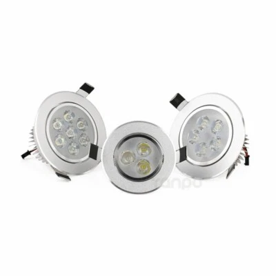 Dimmable 18W 15W 12W 9W 7W 5W 3W LED Recessed Downlight Ceiling Light Home Decor - Image 1 of 4