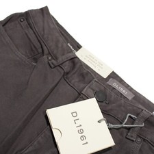 DL1961 NWT 5 Pocket Jean Cut Pants Size 36 x 34 US Nick Solid Gray Cotton Blend