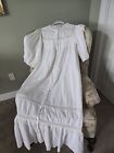 Vintage Saybury Long Nightgown Size M Cotton Prairie Cottagecore 