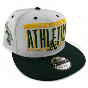 New Era Oakland Athletics A's MLB Retro Title 9FIFTY Snapback Adjustable Hat Cap - Picture 1 of 7