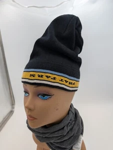 Vintage 90s Y2K Phat Farm Hat One Size Navy Beanie Street Wear Stocking Cap - Picture 1 of 7