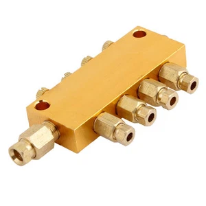 4 Ways Adjustable Oil Distributor Valve Manifold 6mm Inlet 4mm Out✦Kd - Picture 1 of 2