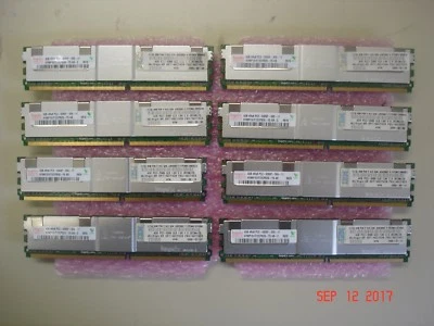 LOT OF 4, 46C7420 IBM 8GB MEM KIT (2 x 4GB) 4Rx8 PC2-5300 DDR2, QTY 8 x 46C7423 - Image 1 of 4
