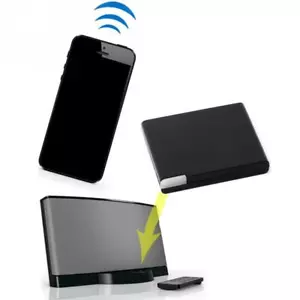 Wireless Music Receiver Bluetooth Audio Adapter for iPad iPhone 30Pin Speaker - Picture 1 of 9
