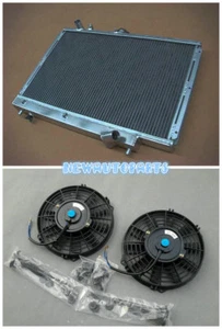 Aluminum Radiator + Fans For 1989-1994 MAZDA FAMILIA GTX 323 PROTEGE LX 1.8L BP - Picture 1 of 6