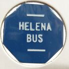 Vintage Helena, Mt Bus Blue Plastic Transit Token - Montana