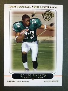Carta Topps Football 50° Anniversario Ryan Moats Rookie 2005 n. 425 Eagles quasi nuovo - Foto 1 di 4