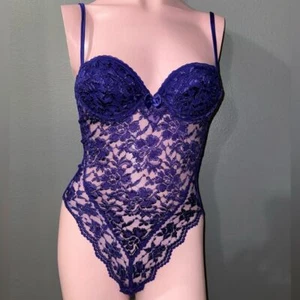 Vintage Victoria's Secret Dessous Body klassisch lila Gr. 34A nie getragen - Bild 1 von 11
