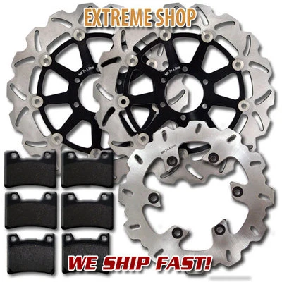 Rotor de freno Yamaha F+R + pastillas FZR 600 (90-99) YZF 600 R (95-96) TDM 850 (91-01) Foto 1 de 2