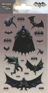 Batman stickers autocollants noirs planche 14 cm x 7,5 cm - Imagen 1 de 1