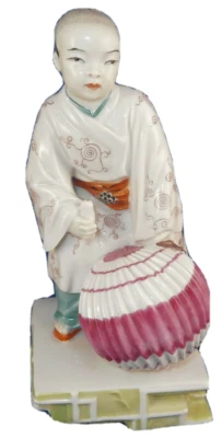 Antique Augarten Wien Vienna Porcelain Asian Figure Figurine Porzellan Figur - Image 1 of 4