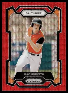 2024 Panini Prizm Baseball MAC HORVATH RUBY WAVE PRIZM #92 BALTIMORE - Bild 1 von 2