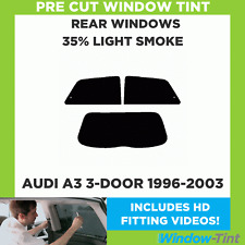 Produktbild - Vor Cut Fenster Tönung Folie für Audi A3 3-door Hatchback 1996-03 35% Light Heck