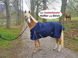 Pferdedecke Winter, Outdoor, inkl. Halfter & Strick, 200 gr. Fütterung